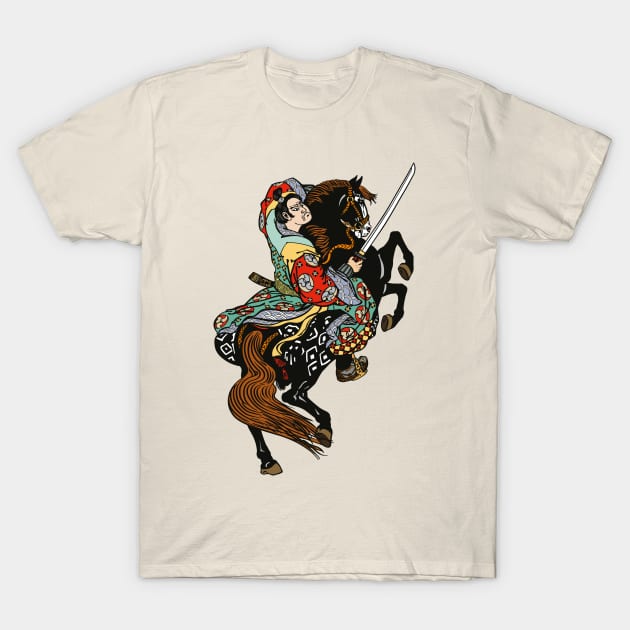 Medieval Knight Horseman T-Shirt by Ben Foumen